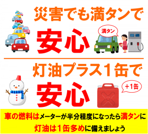 ③災害でも満タン